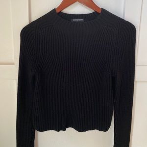 American apparel black mock neck sweater